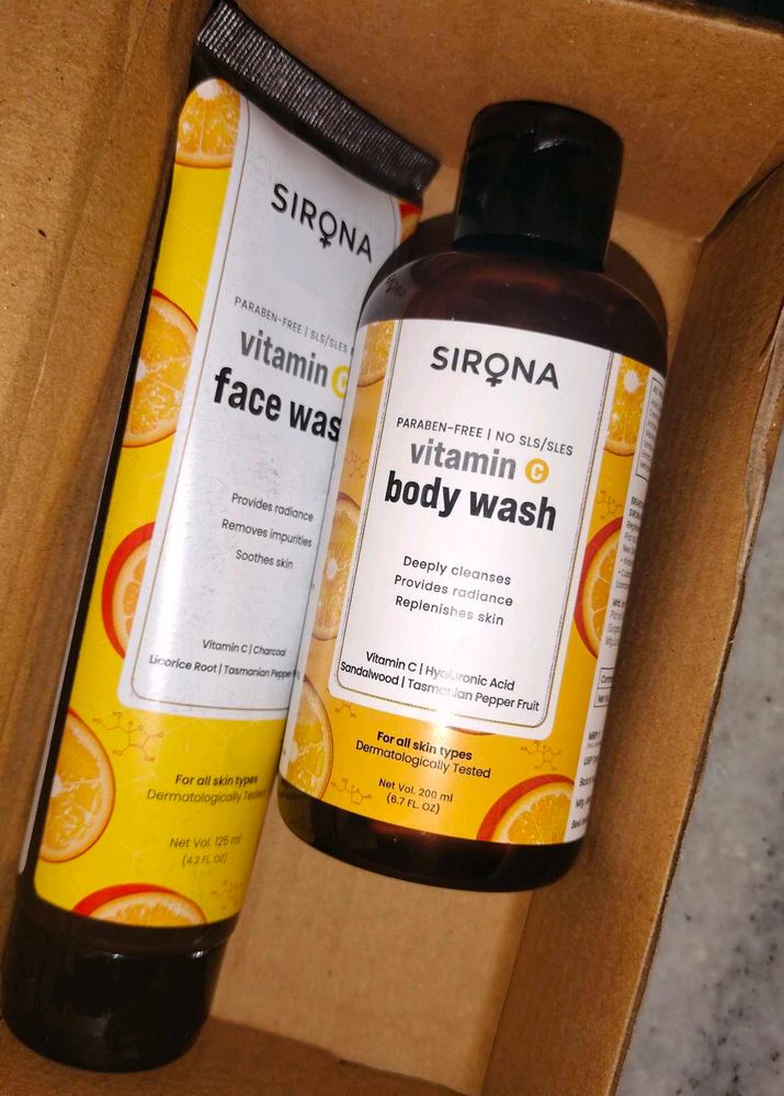 Sirona Vitamin C Face &amp; Body Wash Set
