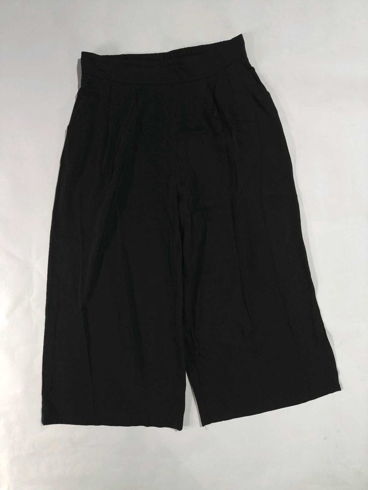 Black Wide Leg Women&#39;s Plazzo | Free Size