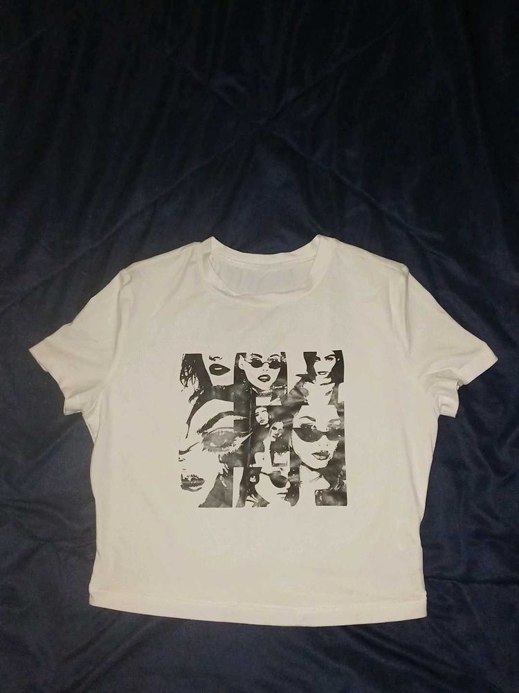 Graphic Print White T-Shirt