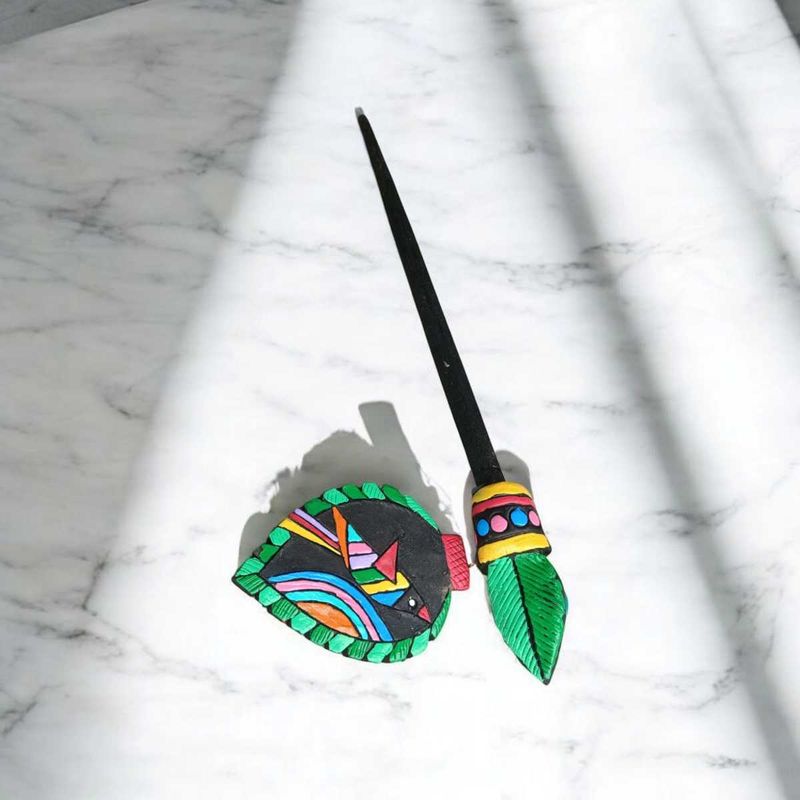 Terracotta Hair Stick .