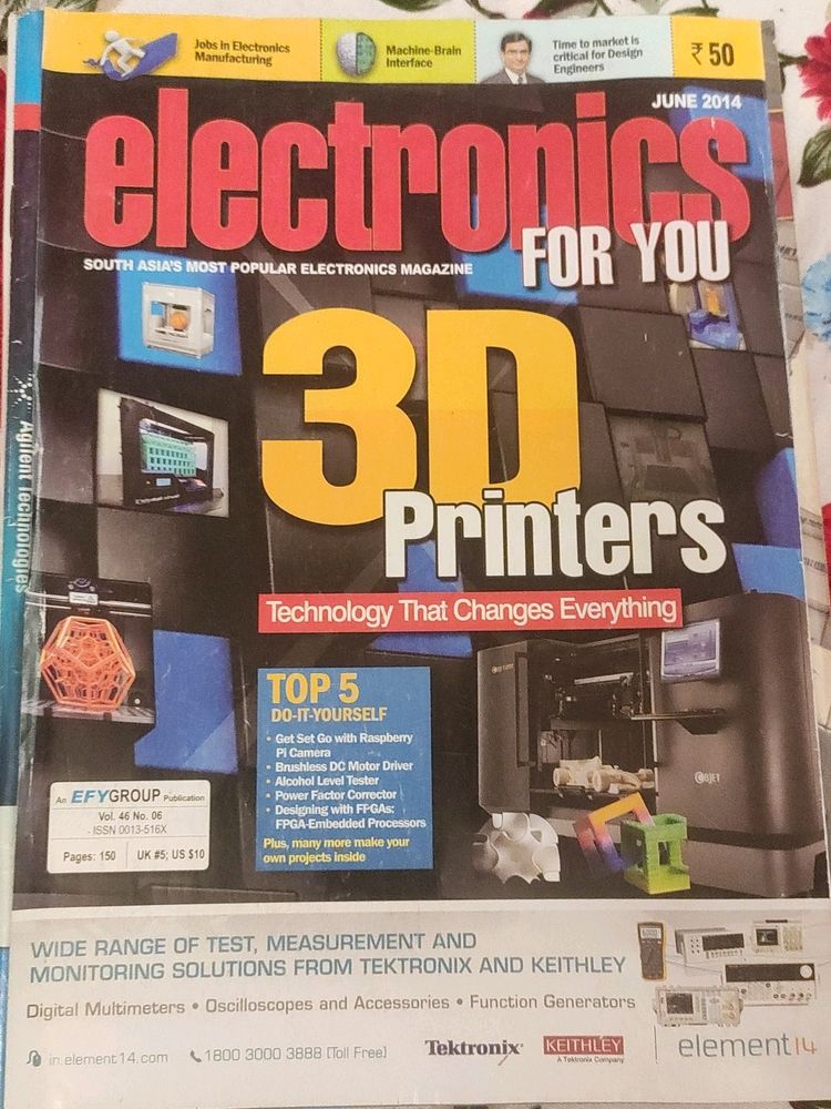 Electronics for you (EFY) Magazines : For knowledge purpose(Some Great electronic projects)