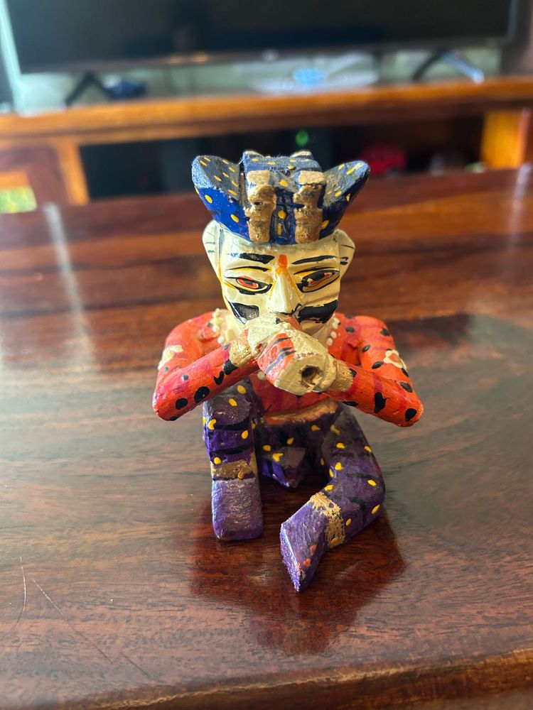 Wooden Rajasthani Musician Doll