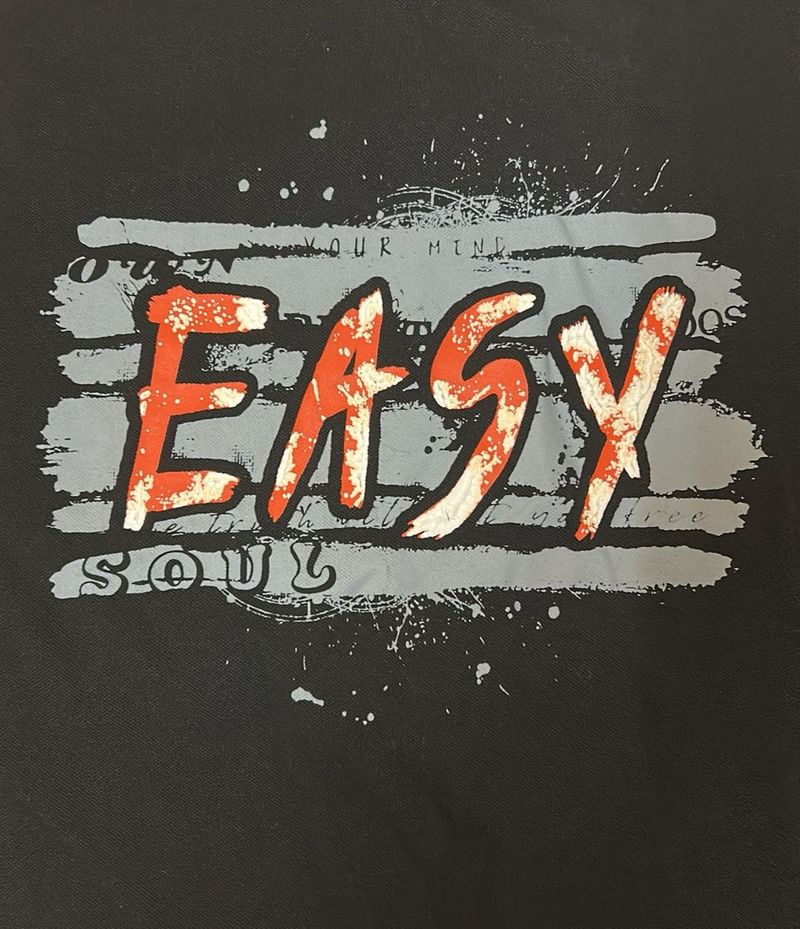 Black Printed T-shirt.
