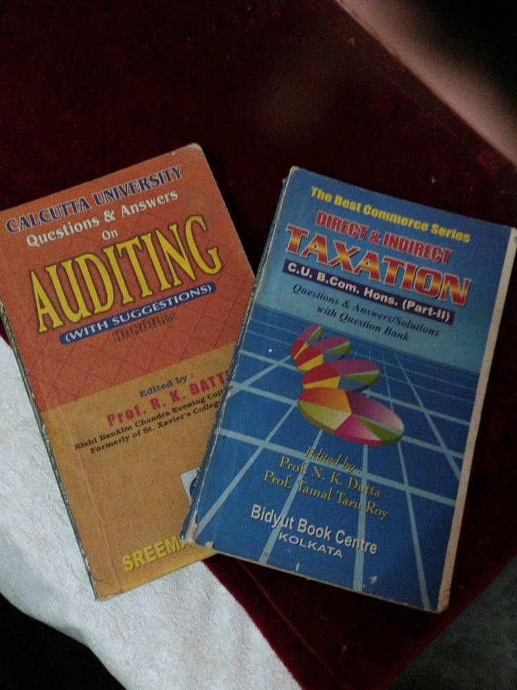 Set Of B.Com Books For Auditing And Taxation