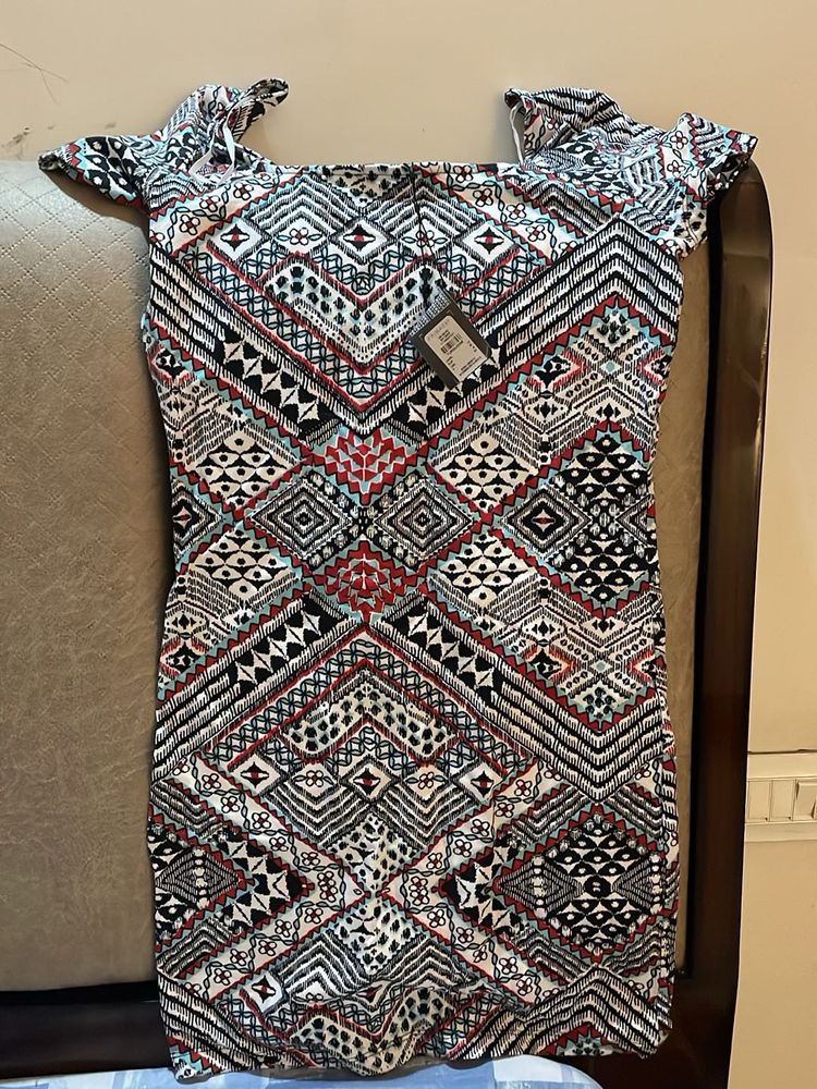 Patterned Bodycon Dress