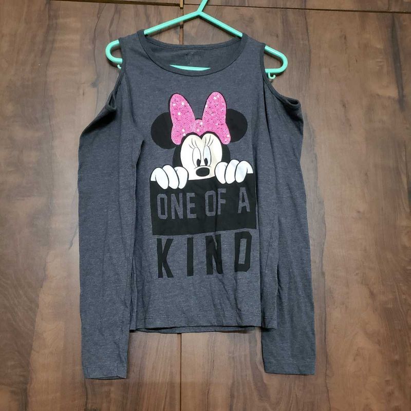 Minnie Mouse Cold Shoulder Tee