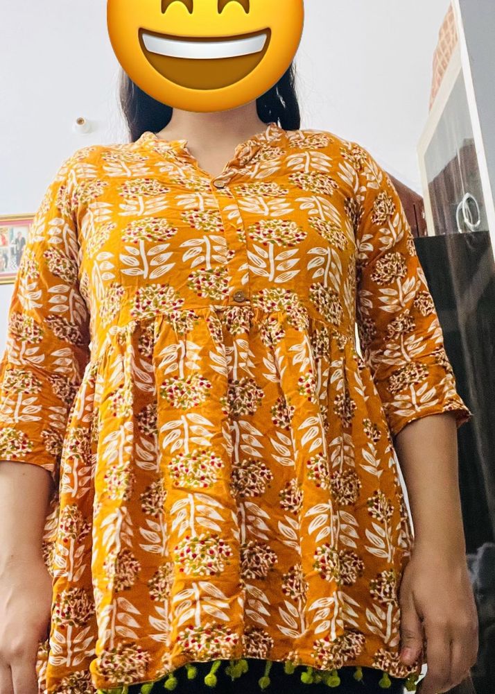 Floral Print Kurta