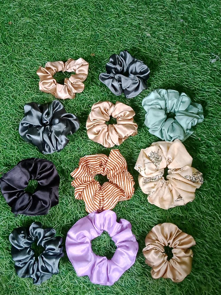 Handmade Scrunchies With Different Colours 150 Coins Each