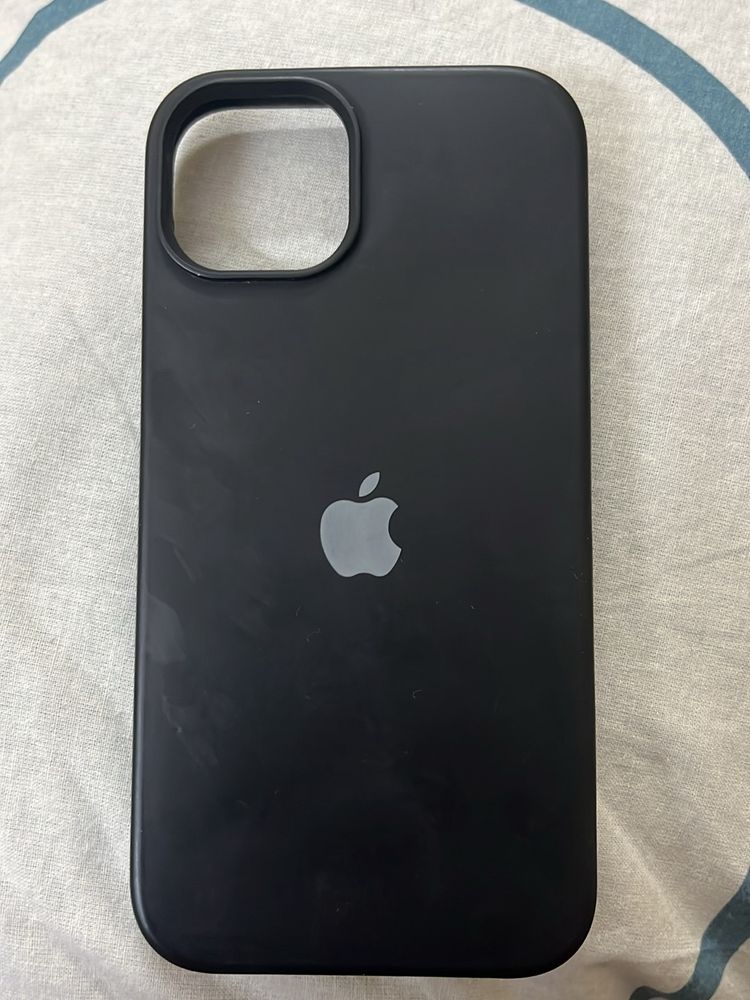 Black silicone case for iPhone 13