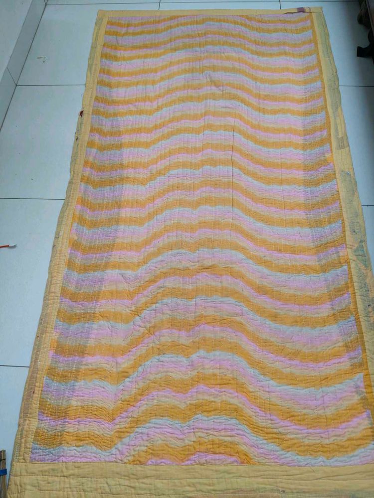 Striped Quilt - Yellow &amp; Pink But
