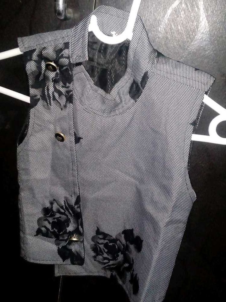 Floral Print Vest