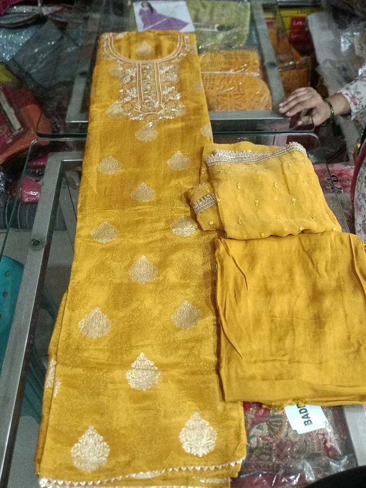 Golden Yellow Salwar Kameez