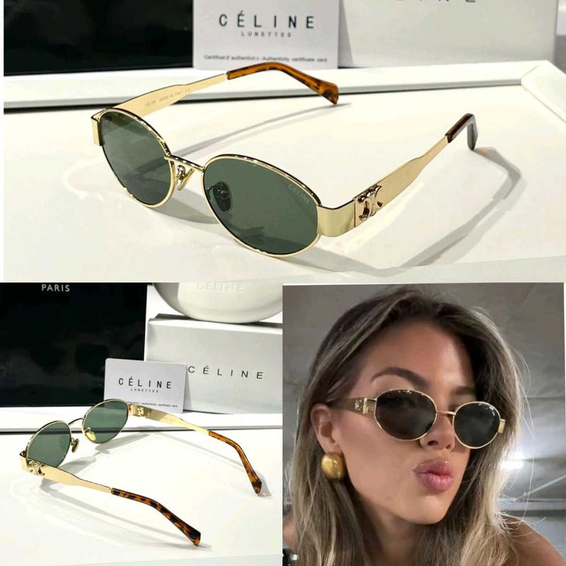 Celine Gold Frame Sunglasses