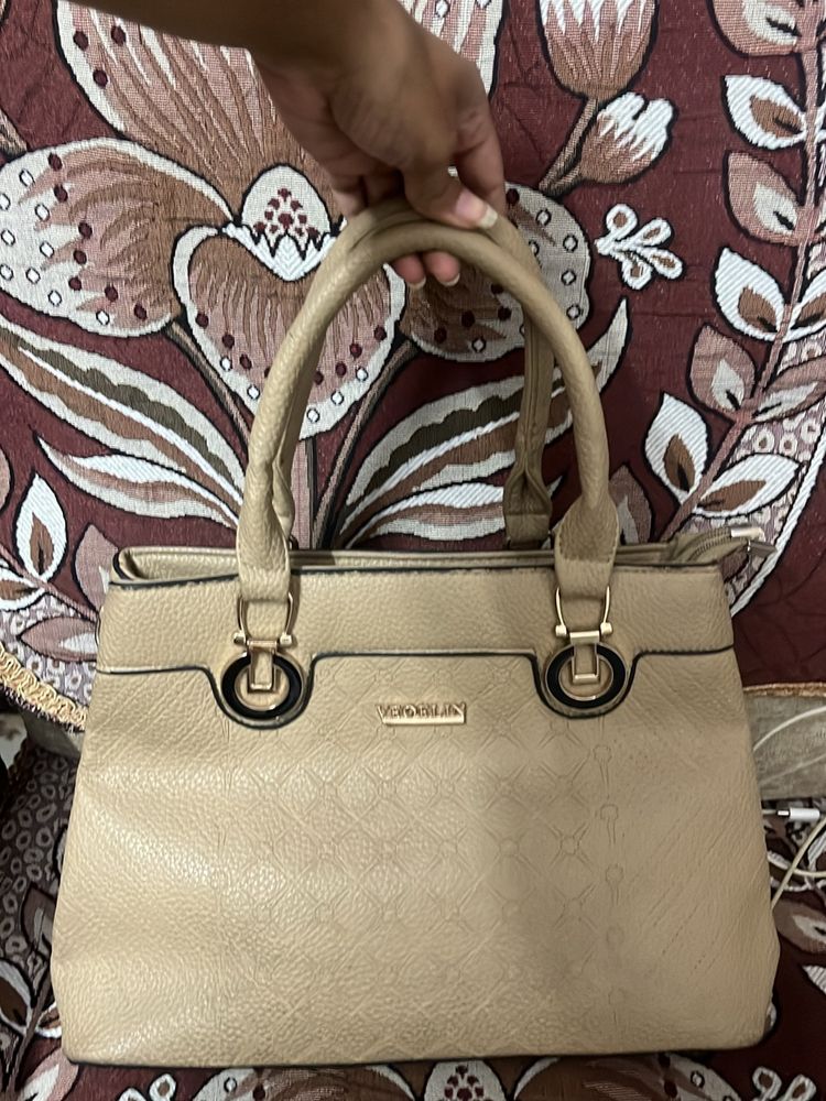 Beige Handbag