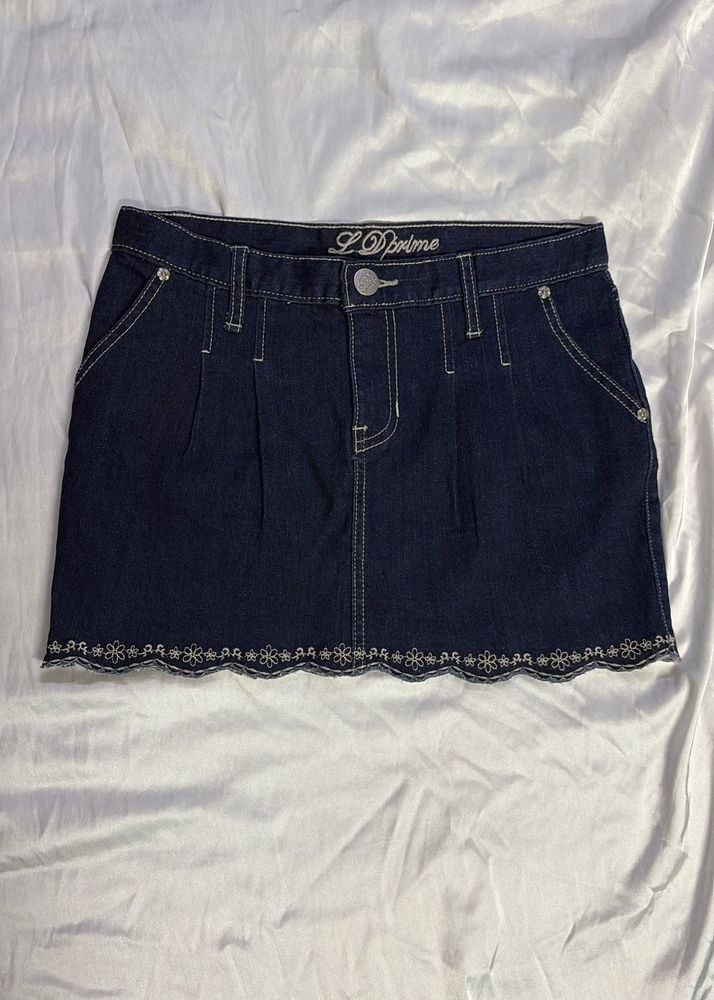 Denim Mini Skirt