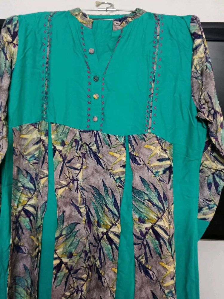Floral Print Kurta