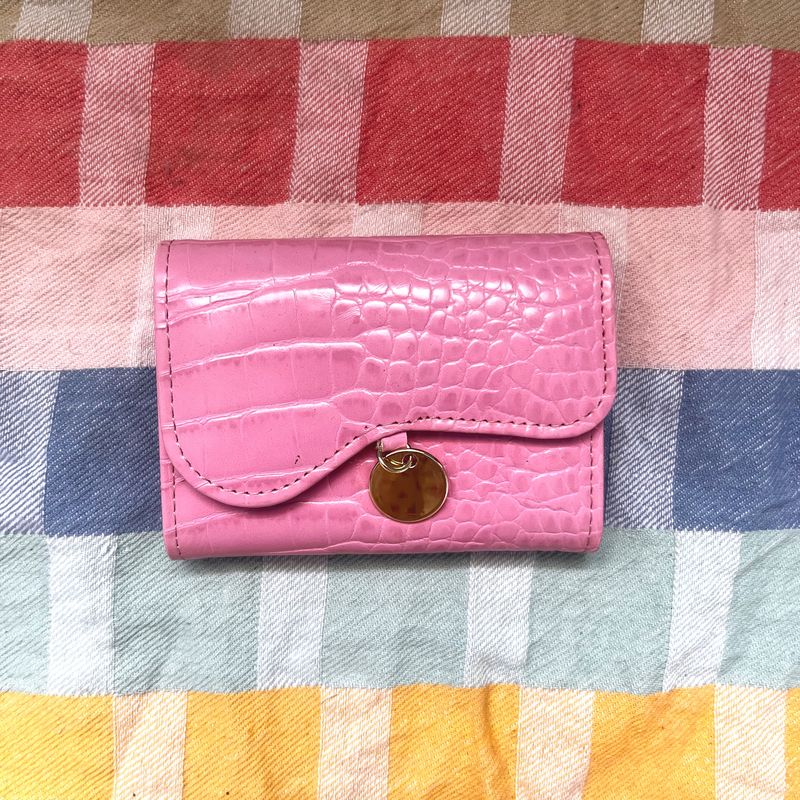 Miniso Pink Card Wallet