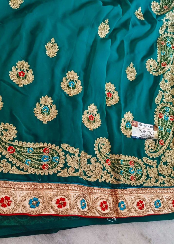 New Green Amazing Saree...!!💚