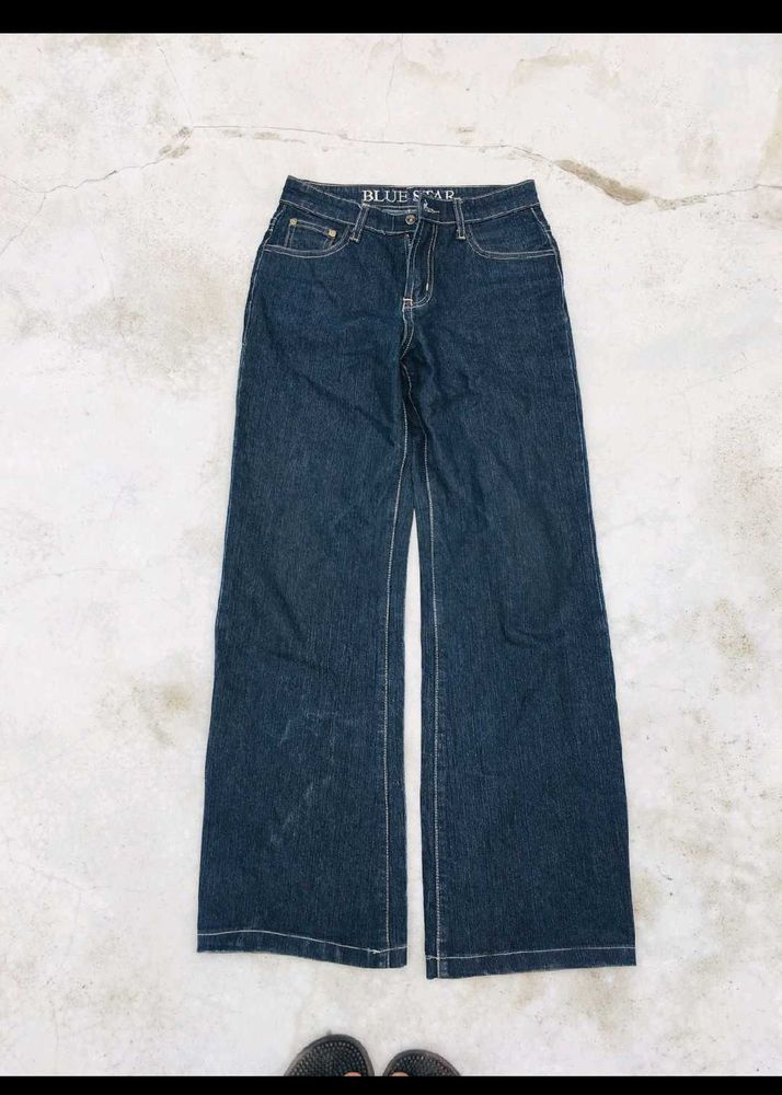 Blue Star Wide Leg Jeans