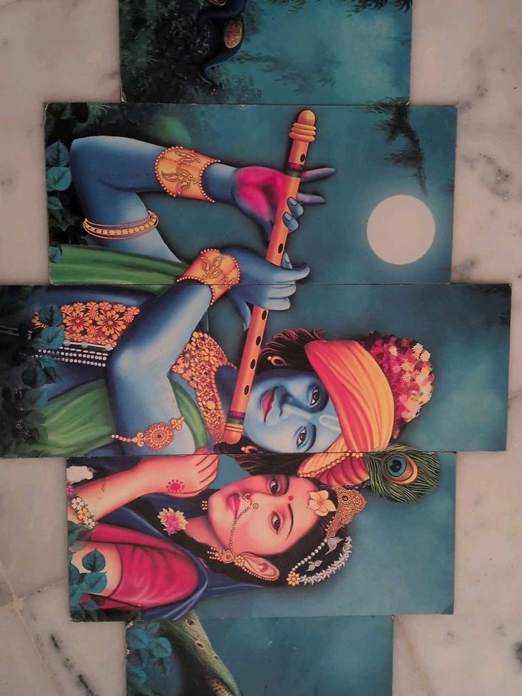 Radha Krishna Art Panel