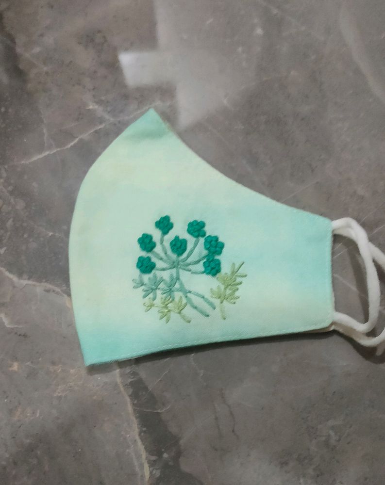 Branded Mask With Handwork