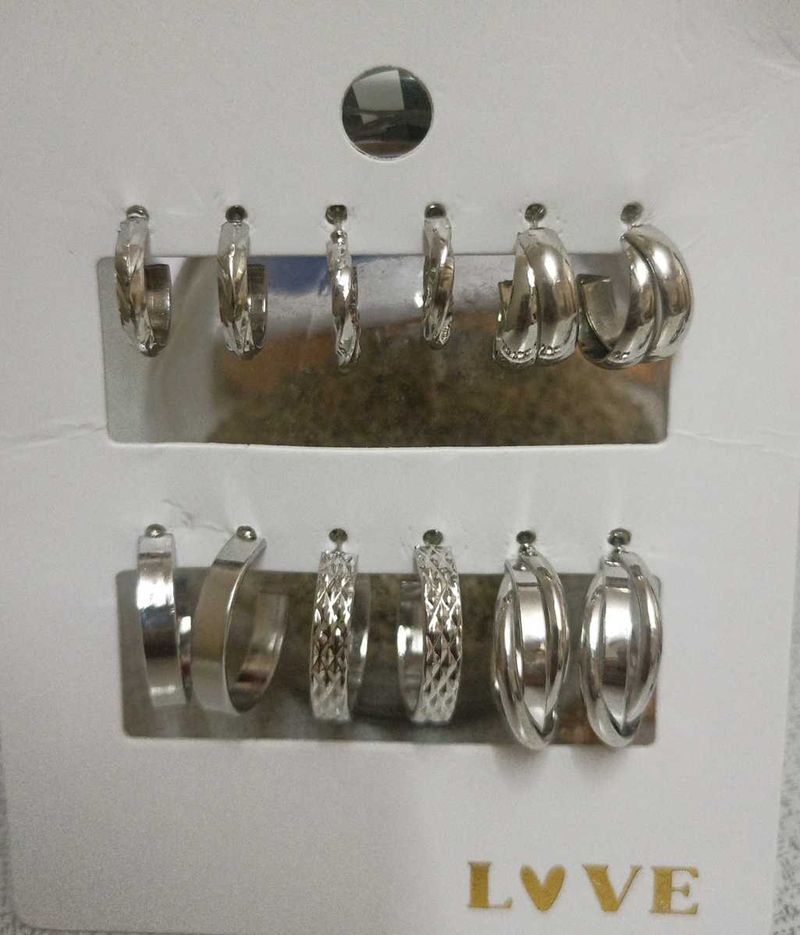 Silver Hoops