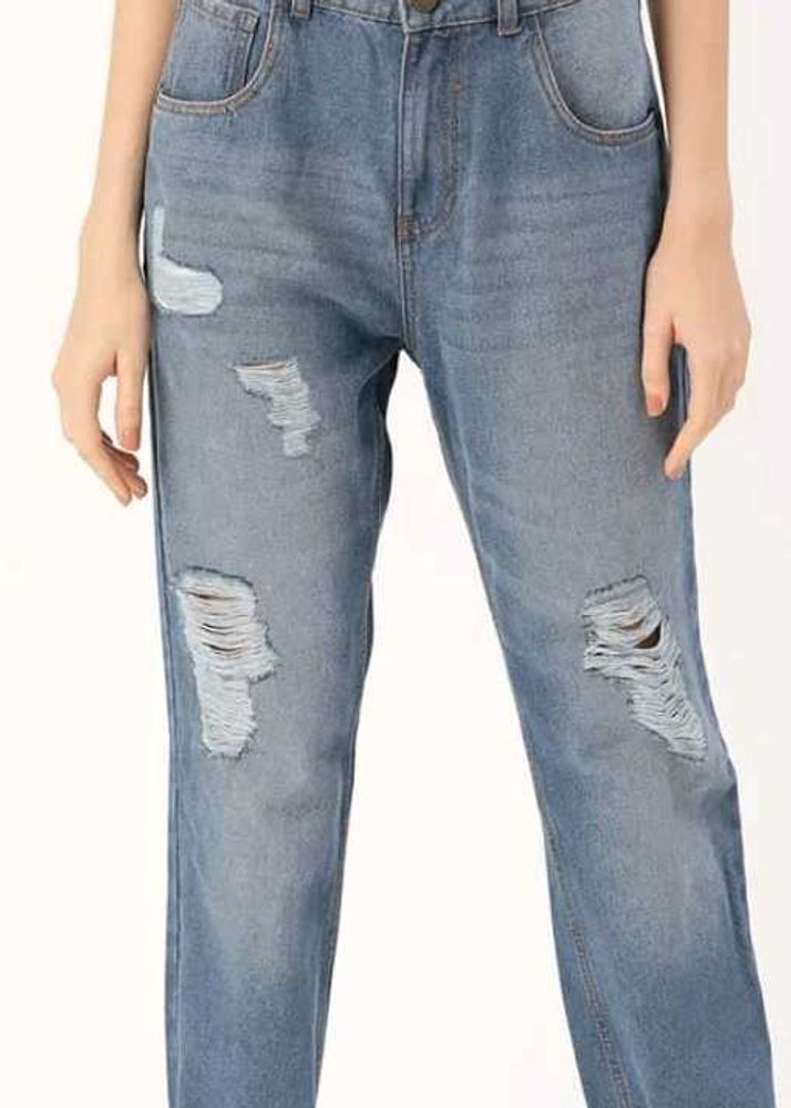 Ripped Skinny Fit Midly Distressed Jeans