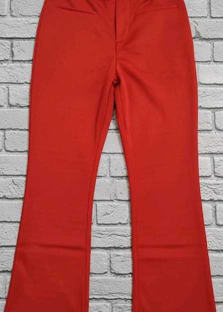 Red Flared Pants