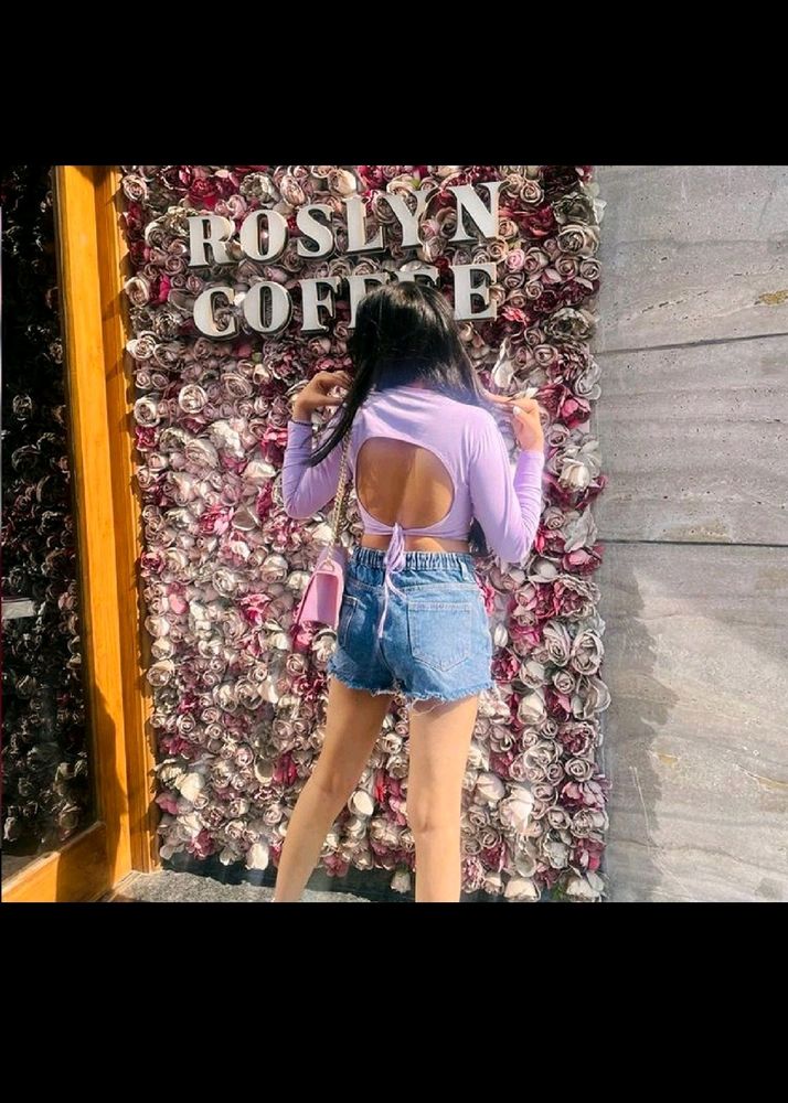 🥳Flate Sell 🥳Lavender Backless Top