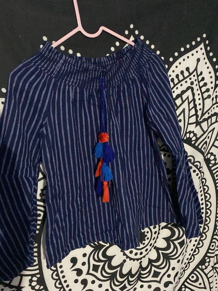 Striped Off-the-Shoulder Top