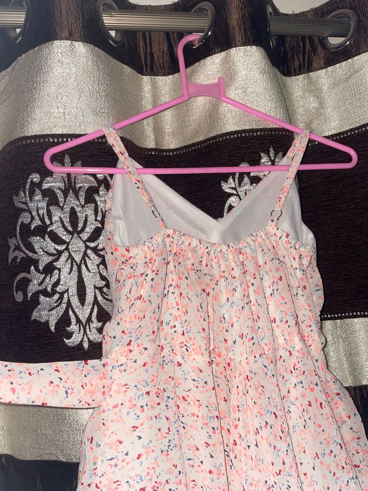 Blush Pink Polka Dot Dress