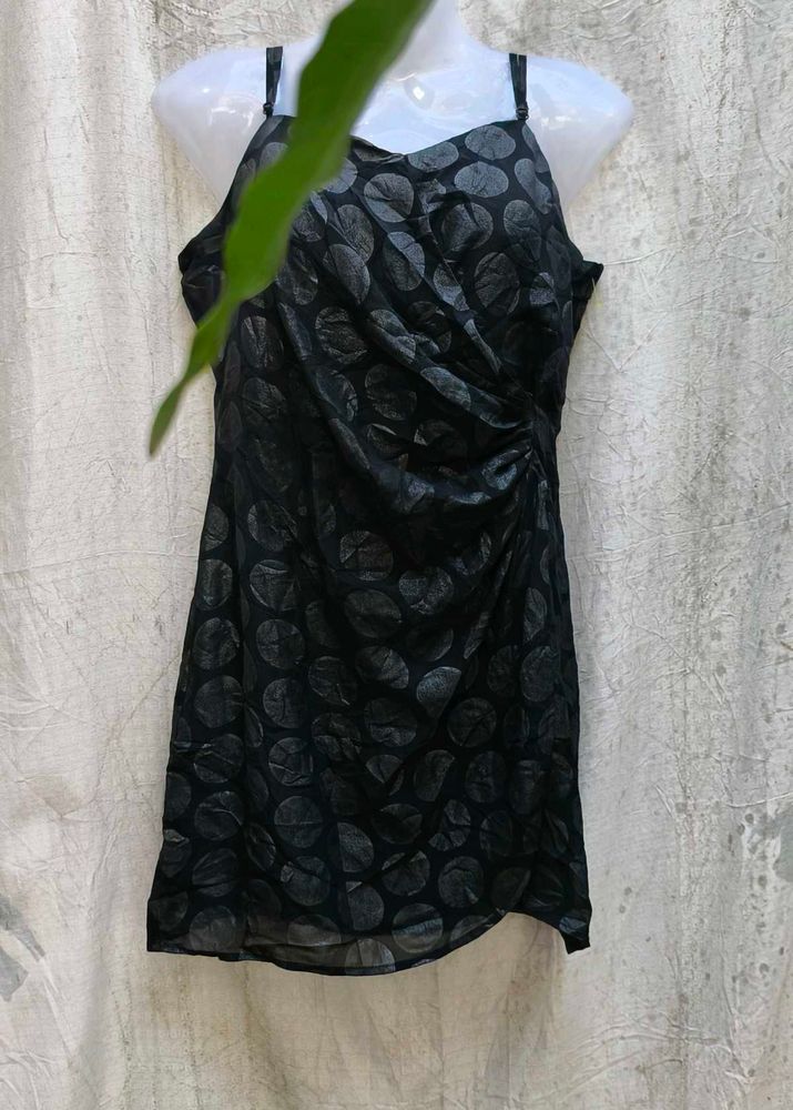 I. Black Polka Dot Dress