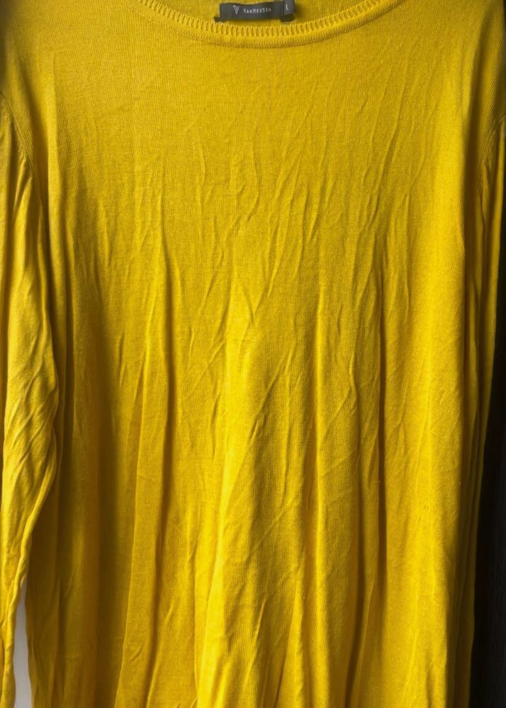 Can Huesen Mustard Colour Top,Light Warm Material
