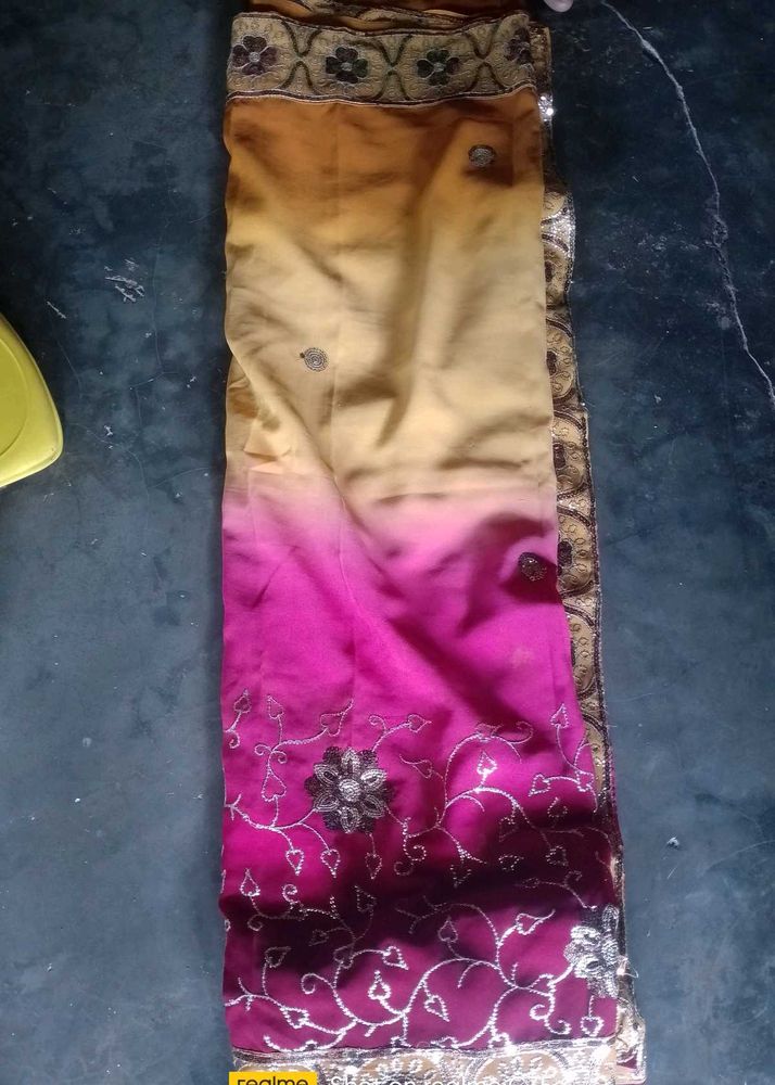Ombre Embellished Saree🔥♥️ PRETTY SAREE
