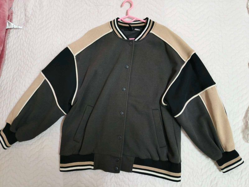 H&amp;M Color Block Varsity Baseball Jacket