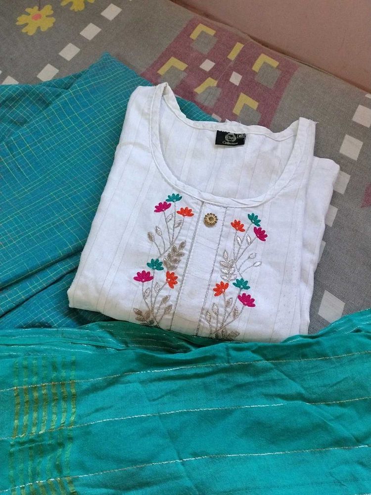 Beautiful Kurti Pant Dupatta Set