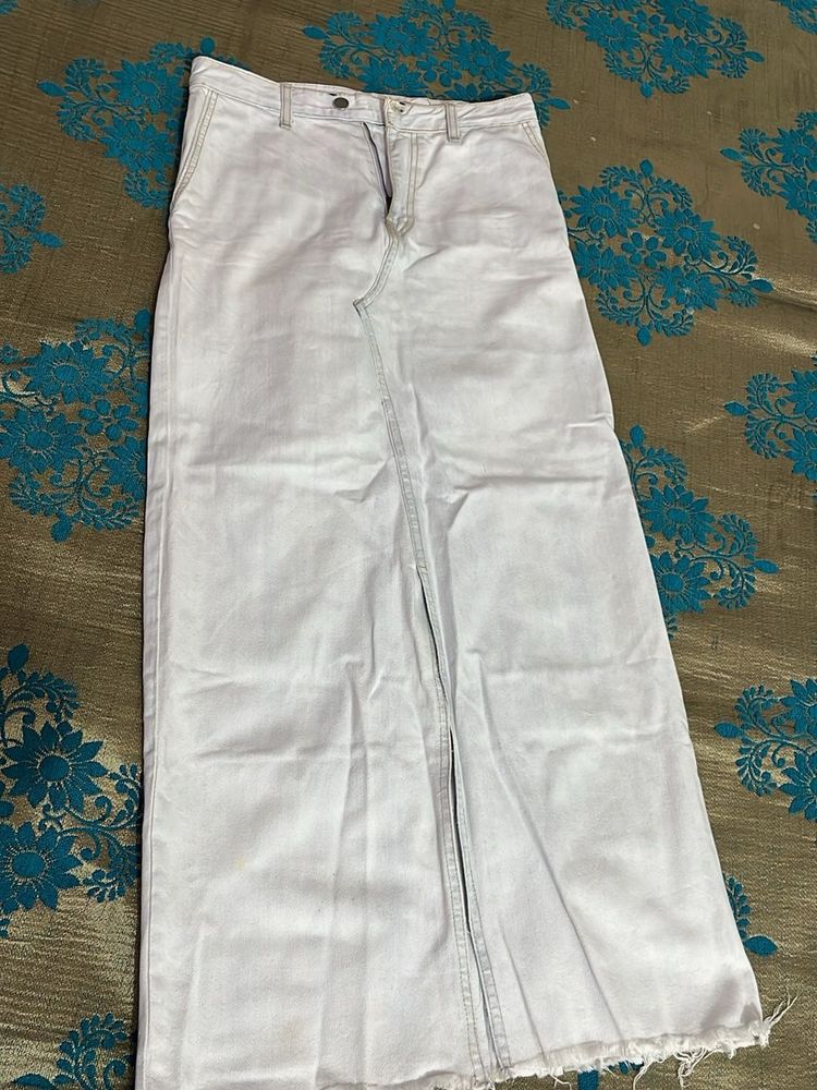 Light Blue Denim Skirt