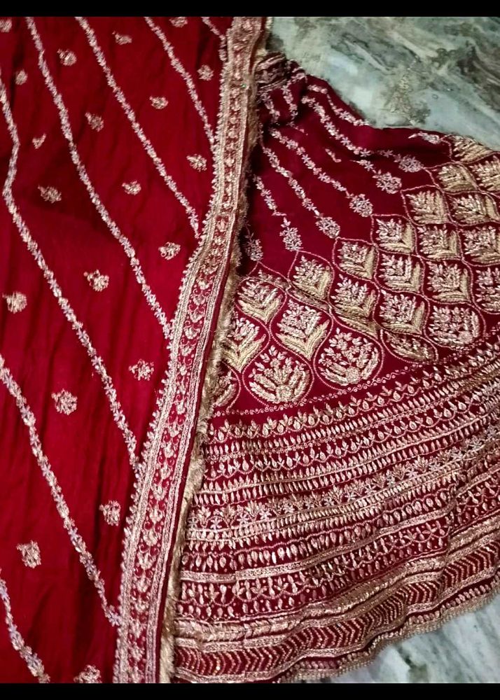 Dabka Work Lehanga