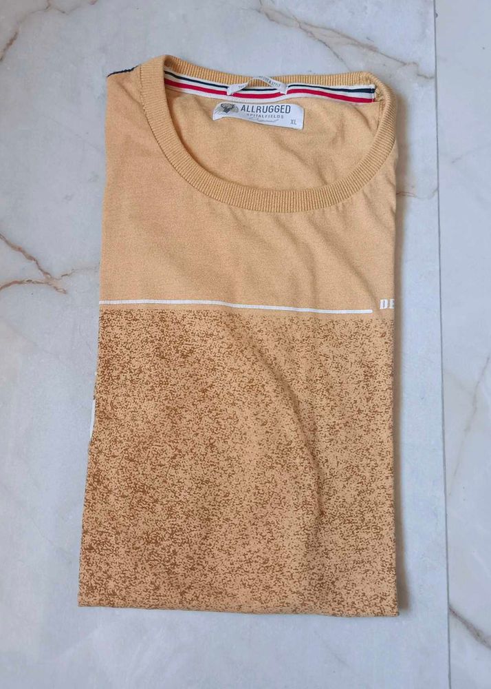 Stylish ALLRUGGED Men's T-Shirt - Size L