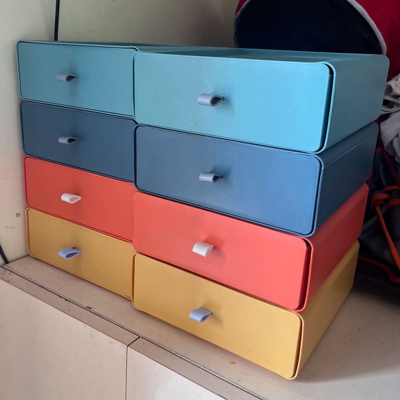 Colorful Storage Drawers Set Of 2