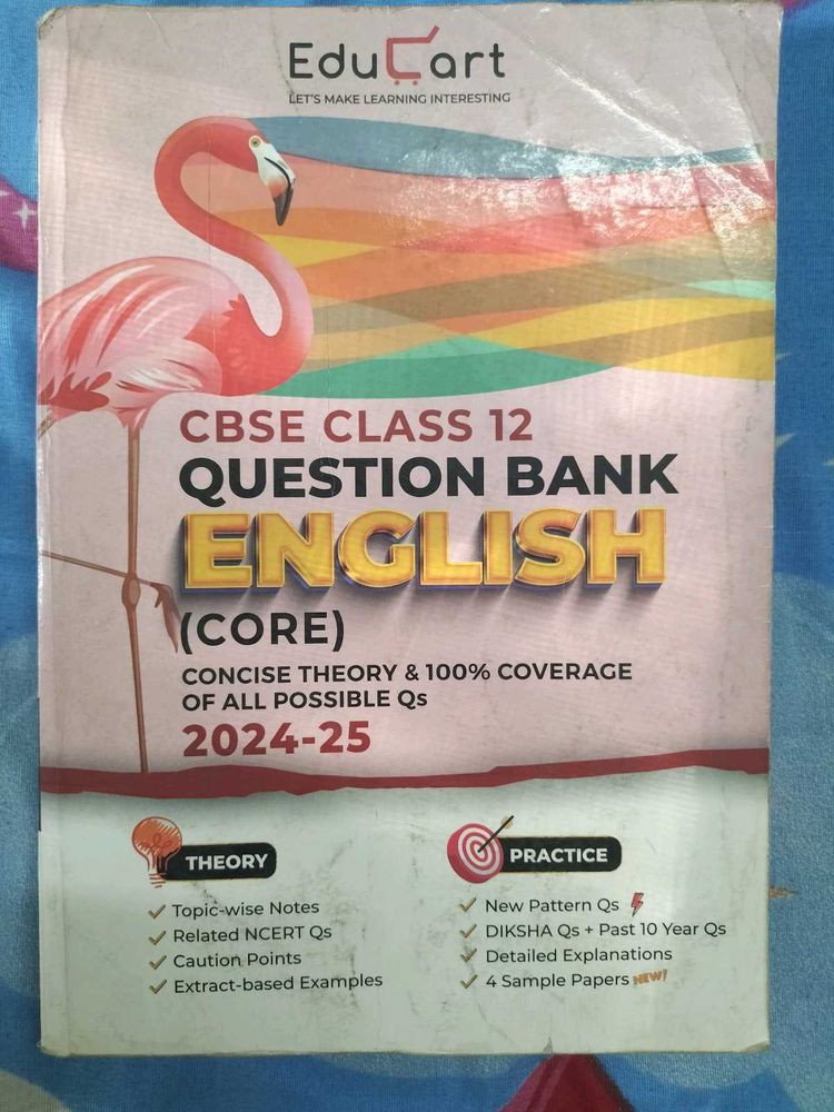 Class 12 English Educart Question Bank 2025 CBSE
