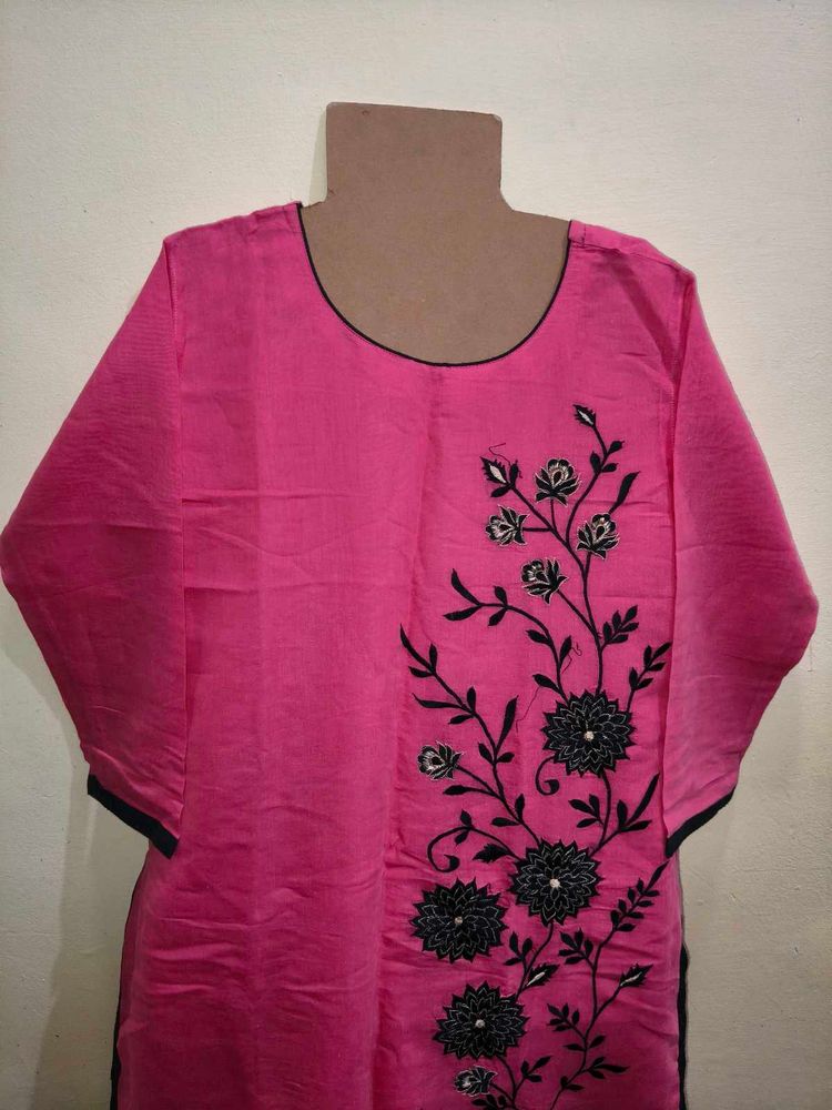 XXL Pink &amp; Black  Only Kurta