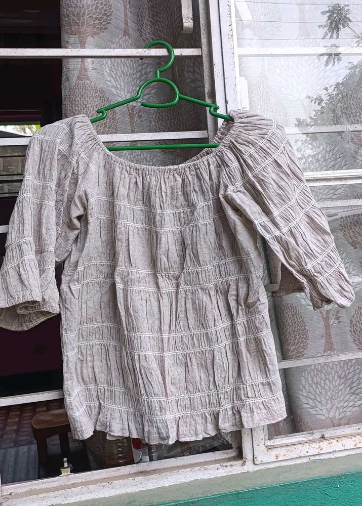 Off Shoulder Cotton Top