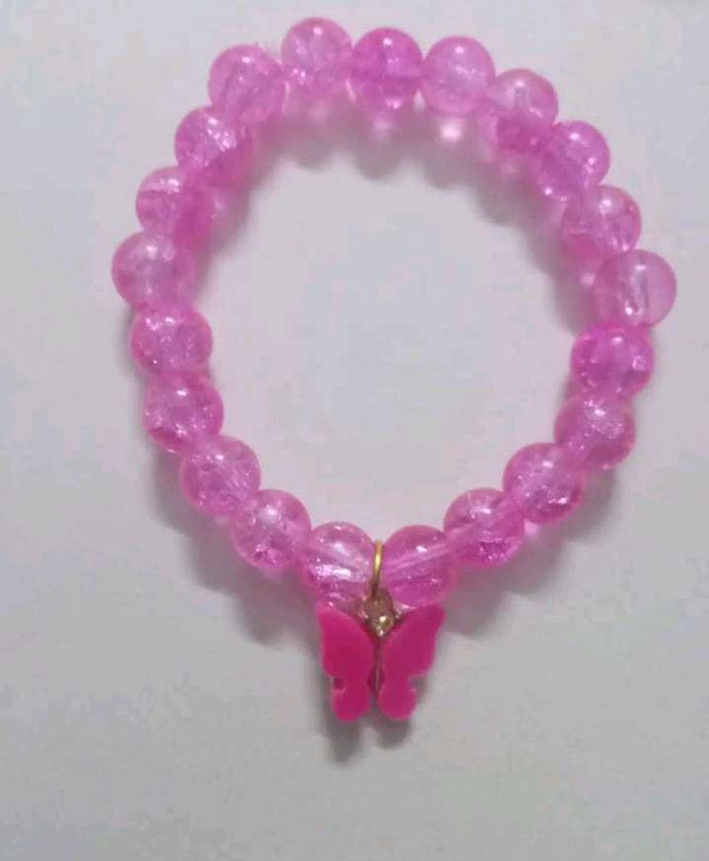 CRACKLE BEADS BRACELET WITH CHARM💖