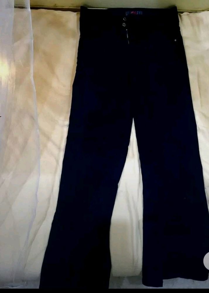 TOP &amp; Black Wide Leg Slit Jeans (Totally New)