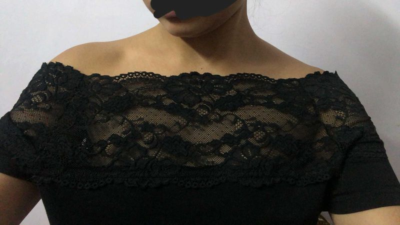 H&amp;M Off Shoulders Lace Top