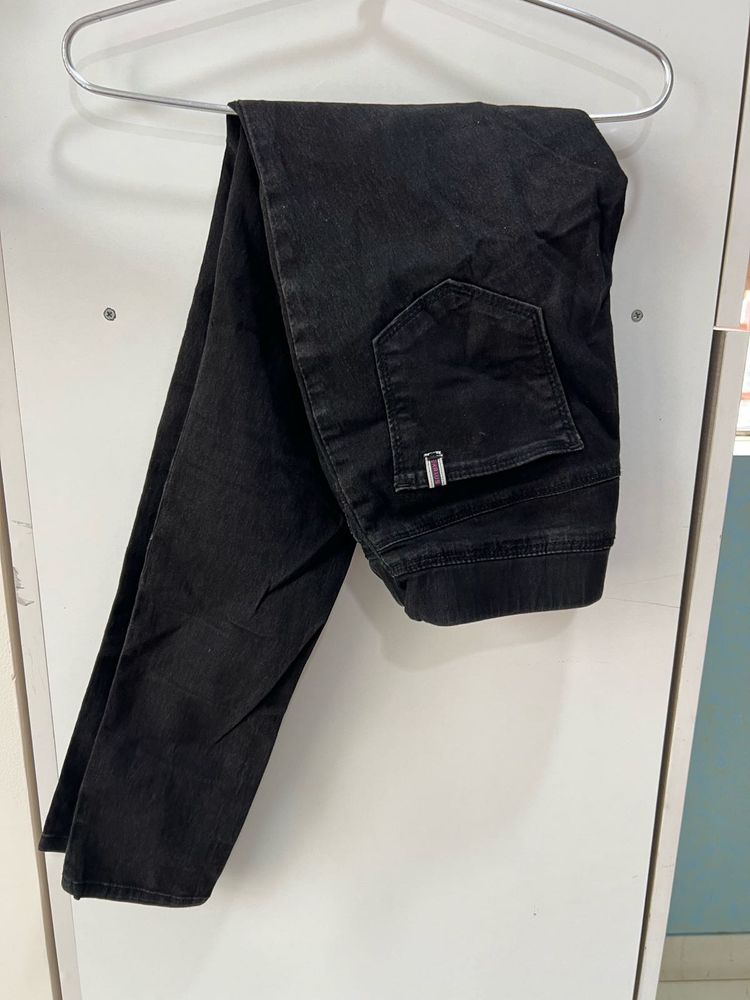 Kraus Jeans Black Dark Wash Denim Jean