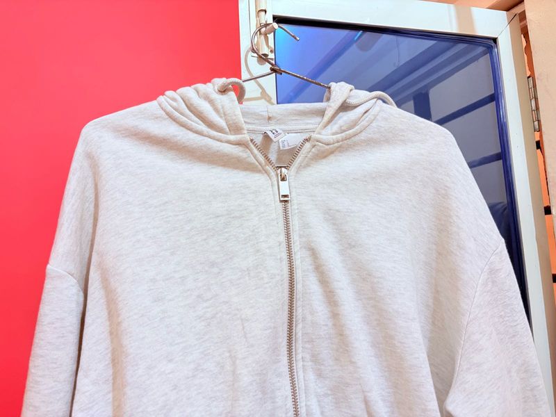 H&amp;M Grey Zip-Up Hoodie