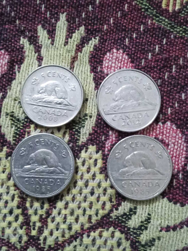 Vintage Canadian Nickel Collection