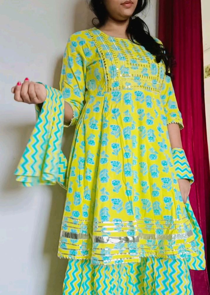 Garara Suit Set Haldi Mehndi Raksha Bandhan